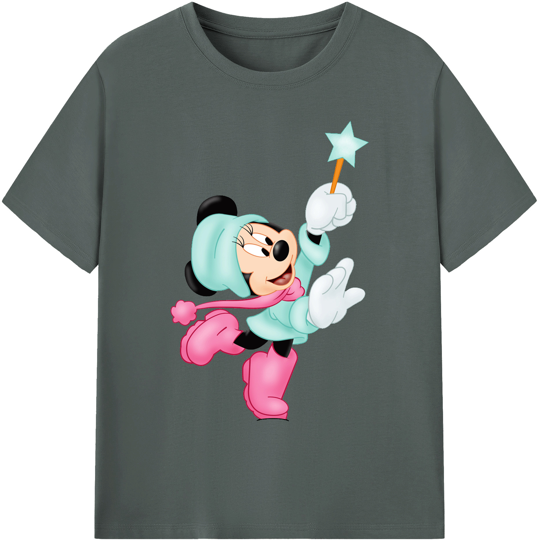 ミッキーマウス Mickey Mouse 綿100％ メンズ半袖Tシャツ｜肌触りやわらか＆通気性
